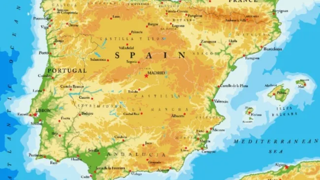 map of spain